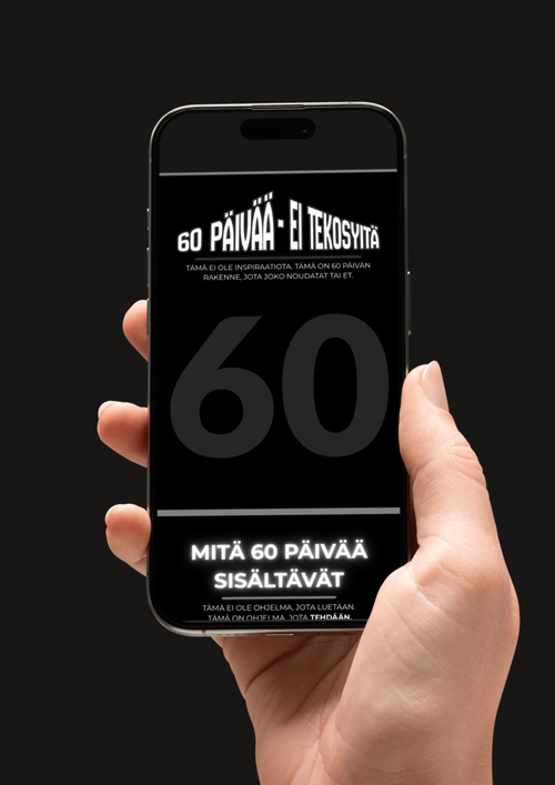 60 PÄIVÄÄ – EI TEKOSYITÄ