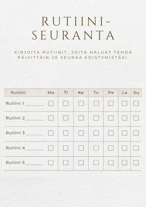 Ei tekosyitä – Life System